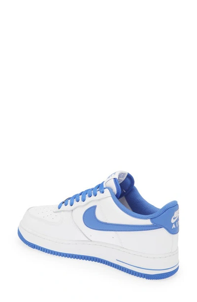 Shop Nike Air Force 1 '07 Sneaker In White/ Medium Blue