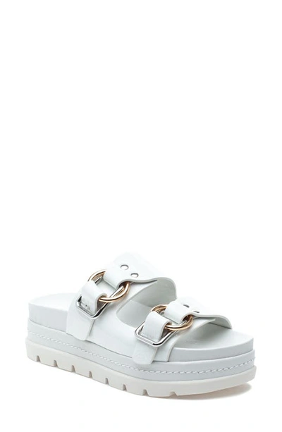 Shop Jslides Baha Slide Sandal In White Napa