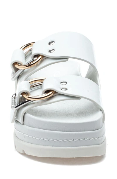 Shop Jslides Baha Slide Sandal In White Napa