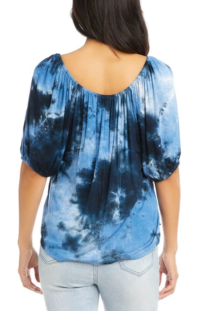 Shop Karen Kane Tie Dye Peasant Top