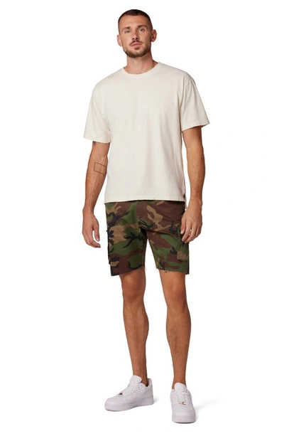 Shop Hudson Stacked Camo Slim Military Cargo Shorts In Army Fatigue