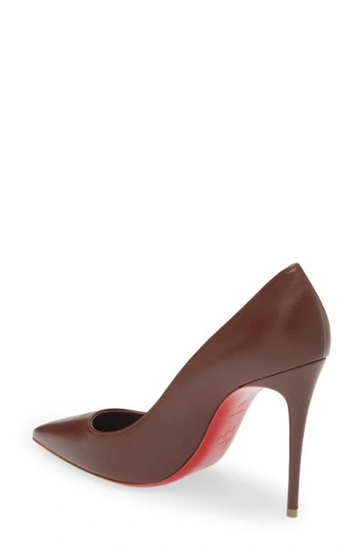 Shop Christian Louboutin Kate Pointed Toe Pump In Nude 8