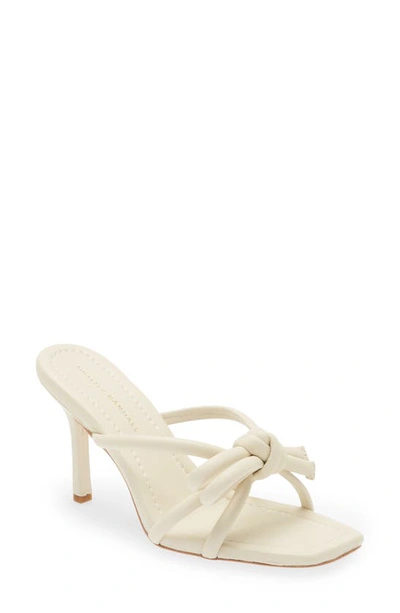 Shop Loeffler Randall Margi Bow Heel In Optic White