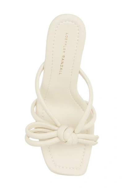 Shop Loeffler Randall Margi Bow Heel In Optic White