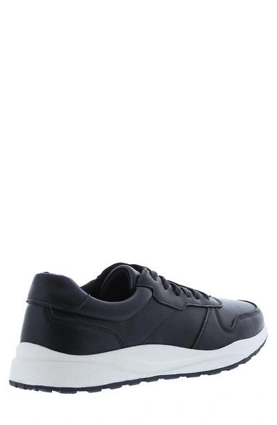 Shop English Laundry Asher Leather Low Top Sneaker In Black