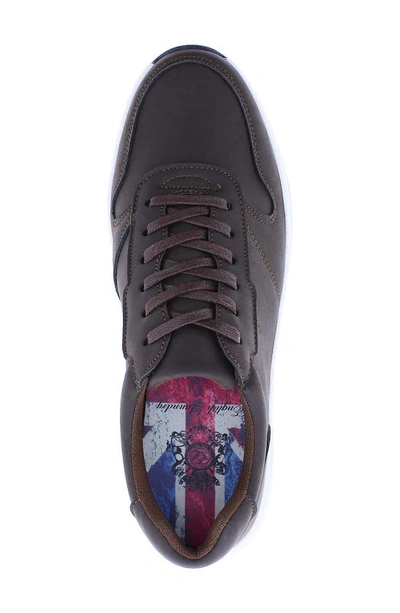 Shop English Laundry Asher Leather Low Top Sneaker In Brown