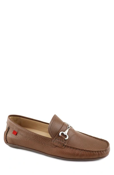Shop Marc Joseph New York Wall Street Bit Loafer Driving Shoe In Cafe Grainy