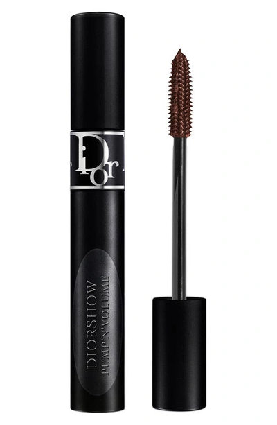 Shop Dior 'show Pump 'n' Volume Mascara In 795 Maroon / Brown