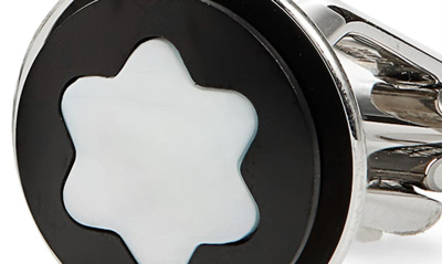 Montblanc Star Cuff Links In Silver Metallic