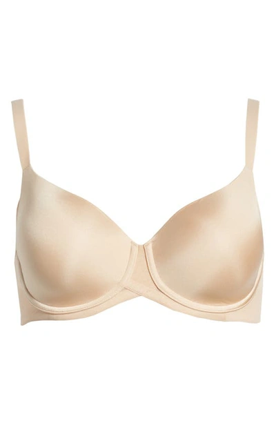 Shop Gucci Ultimate Side Smoother Underwire T-shirt Bra In Sand