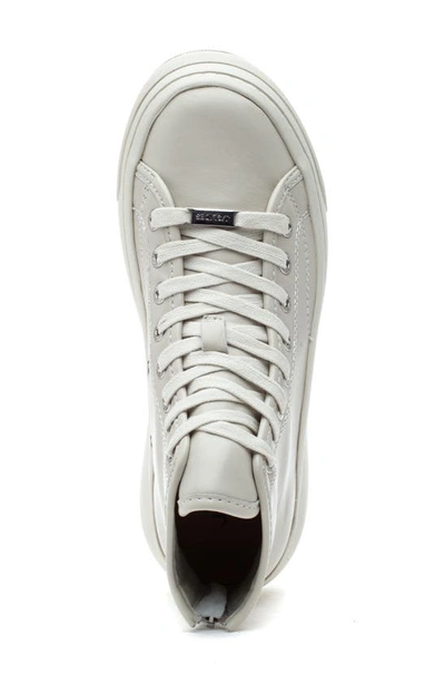 Shop Jslides Gracie Platform High Top Sneaker In White Leather