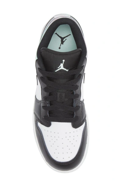 Shop Jordan Air  1 Low Sneaker In White/ Mint/ Black/ Bordeaux