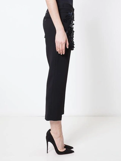 Shop 3.1 Phillip Lim / フィリップ リム 3.1 Phillip Lim Floral Embroidered Apron Trousers - Black