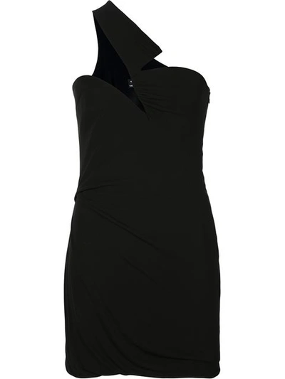 Anthony Vaccarello Cut-out One Shoulder Dress
