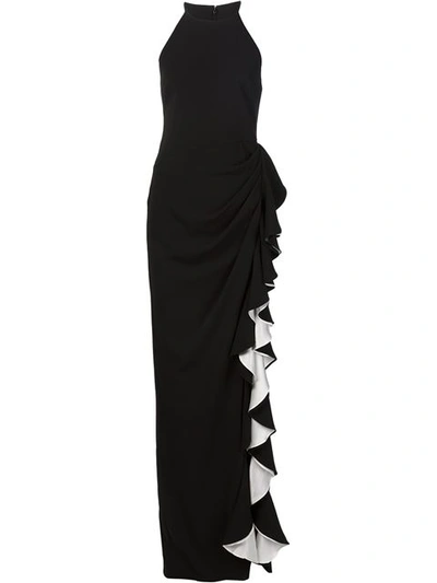 badgley mischka black and white dress Ashley Delmorta 6 Drawer Dresser and Mirror, Dark Gray main image 0