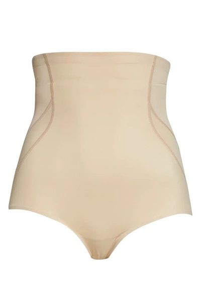 Shop Miraclesuit Fit & Firm High Waist Shaping Briefs In Warm Beige