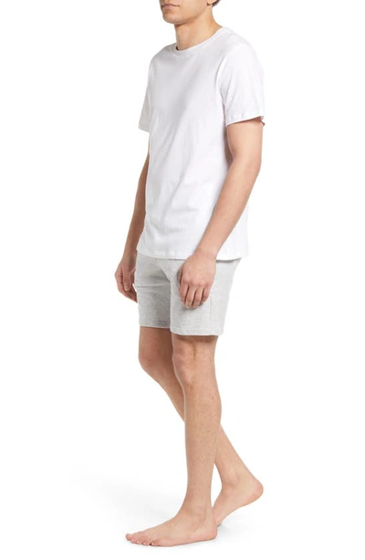 Ugg Men's Micro French Terry Darian 2-piece Top & Bottom Set In White / Grey Heather
