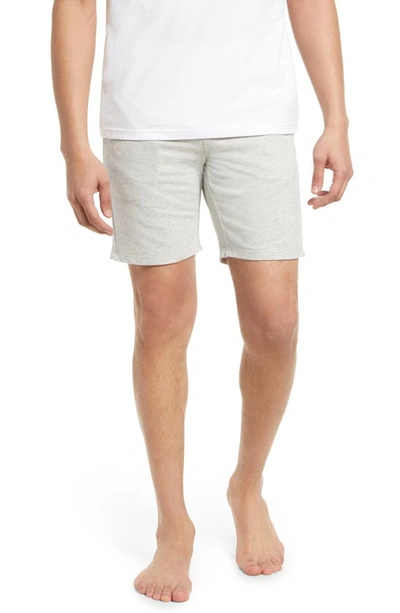 Ugg Men's Micro French Terry Darian 2-piece Top & Bottom Set In White / Grey Heather