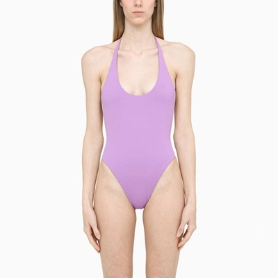 Shop Attico The  | One-piece Swimsuit Lavender In Purple