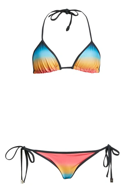 Shop Attico Multicolor Two-piece Swimsuit