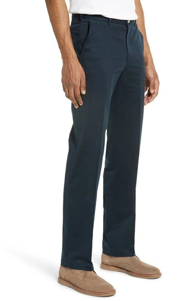 Vintage 1946 Stretch Cotton Flat Front Pants In Navy
