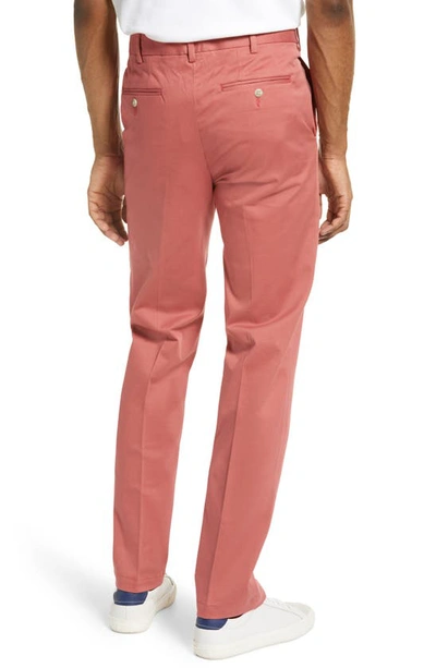 Vintage 1946 Stretch Cotton Flat Front Pants In Charleston Brick