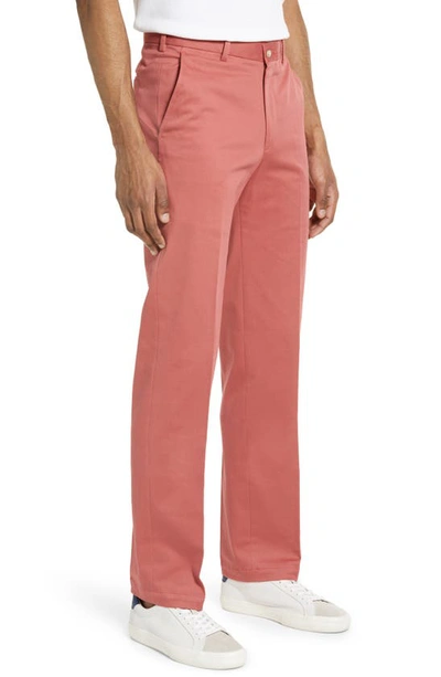 Vintage 1946 Stretch Cotton Flat Front Pants In Charleston Brick