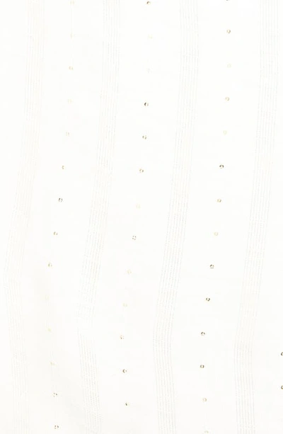 La Fiorentina Sequin Twisted Fringe Scarf In Ivory