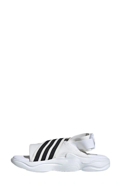 Shop Adidas Originals Magmur Sandal In White/ Core Black