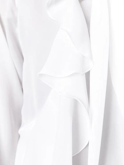 Shop Givenchy Ruffled Placket Blouse - White