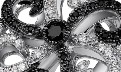Lafonn Victorian Ring In White/ Black