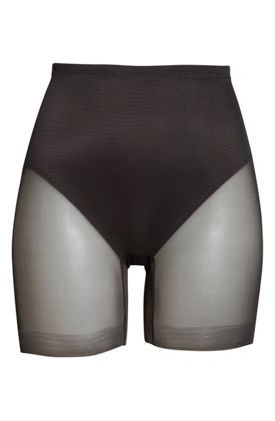 Shop Miraclesuit Sexy Sheer Rear Lift Shaping Bike Shorts In Black