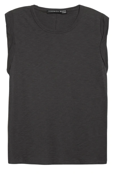 Shop Veronica Beard Dree Muscle Tee In Charcoal