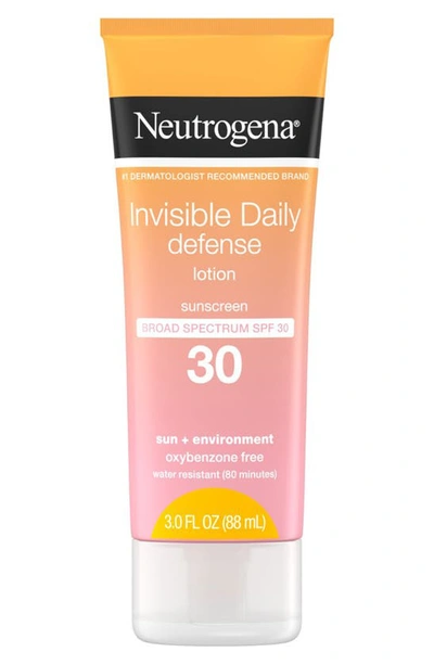 Shop Neutrogena® Invisible Daily Defense Spf 30 Sunscreen Lotion