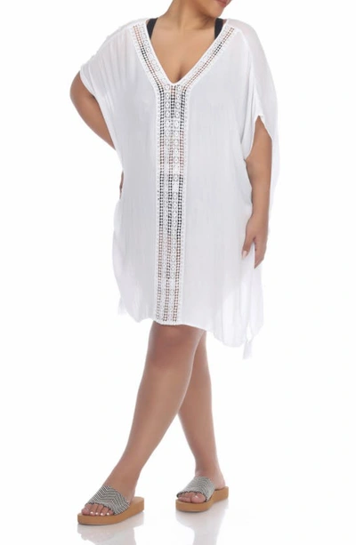 Shop Boho Me Crochet Trim Coverup In White