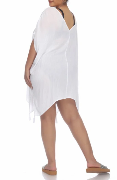 Boho Me Crochet Trim Coverup In White