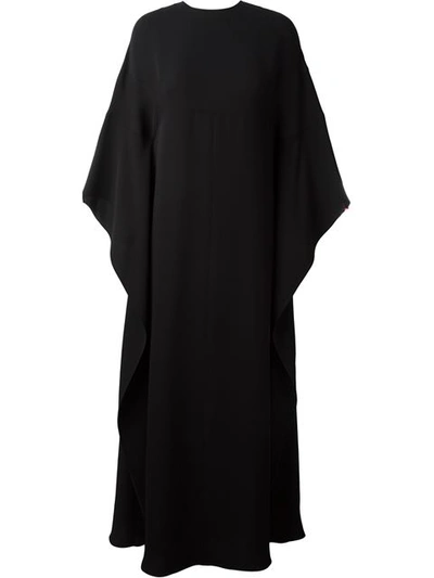 Valentino Silk Maxi Dress In Black