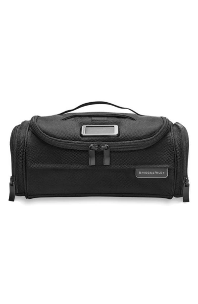 Shop Briggs & Riley Baseline Executive Essentials Toiletry Bag In Black