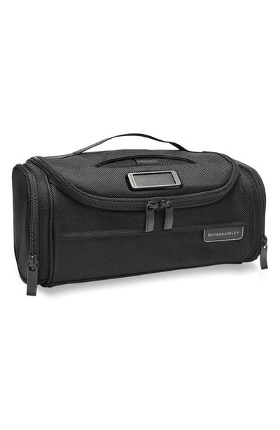 Shop Briggs & Riley Baseline Executive Essentials Toiletry Bag In Black