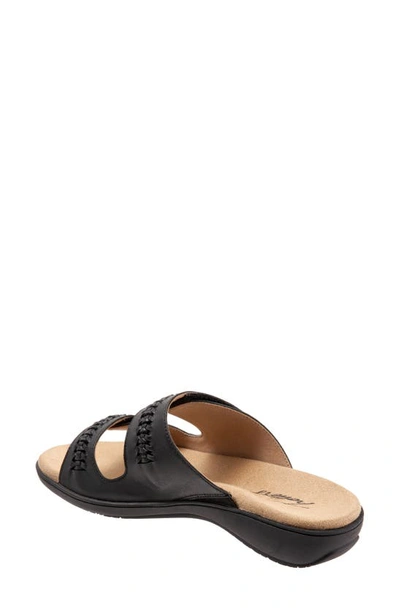 Shop Trotters Ruthie Slide Sandal In Black
