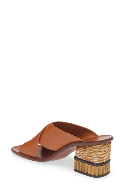 Shop Chloé Laia Slide Sandal In Ochre
