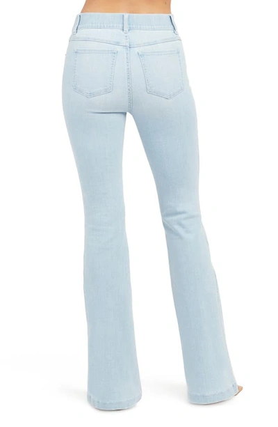 Shop Spanx Flare Leg Pull-on Jeans In Retro Light Wash