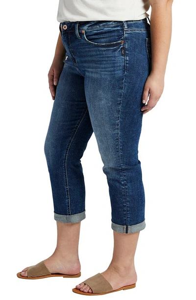Silver Jeans Co. Plus Size Suki Capri Jeans In Indigo