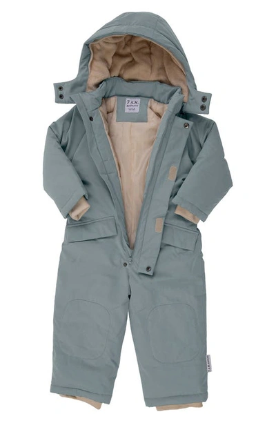 Shop 7 A.m. Enfant Grand Benji Snowsuit In Mirage Blue