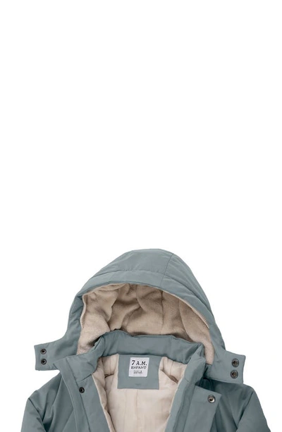 7 A.m. Enfant Grand Benji Snowsuit In Mirage Blue