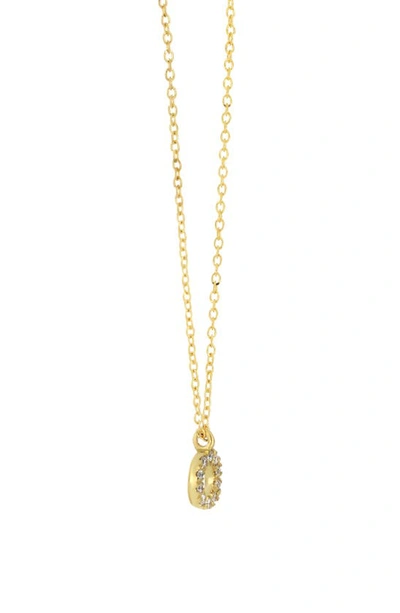 Bony Levy Icon Pavé Diamond Initial Pendant Necklace In 18k Yellow Gold - O