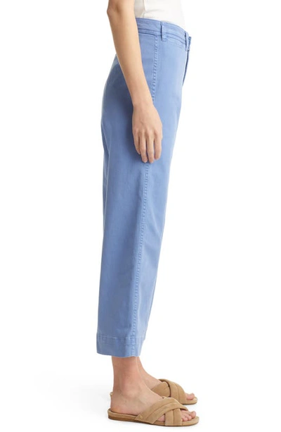Marine Layer Bridget Slim Crop Wide Leg Jeans In Marlin