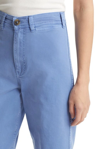 Marine Layer Bridget Slim Crop Wide Leg Jeans In Marlin