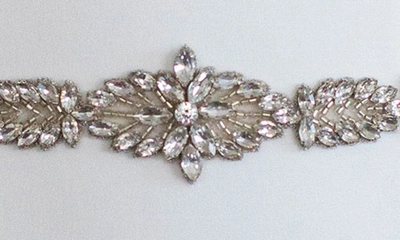 Shop Brides And Hairpins Aster Swarovski Crystal Sash In Silver