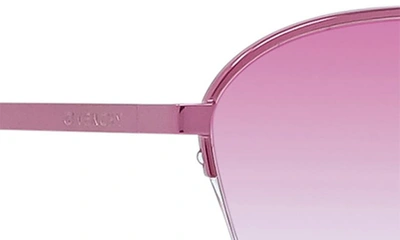 Shop Givenchy Gv Speed 57mm Pilot Sunglasses In Shiny Pink / Violet